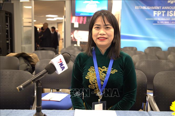 Bà Trương Thị Hồng, Chủ tịch Hội người Việt Nam tại Israel. Ảnh: Thanh Bình - PV TTXVN tại Israel