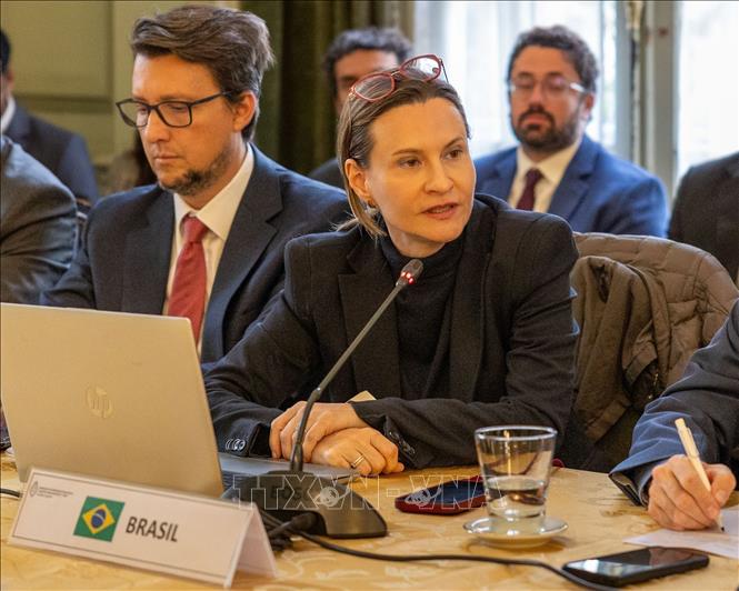 Head of the Brazil negotiating team Rodrigo Bardoneschi. VNA Photo: Thanh Tùng