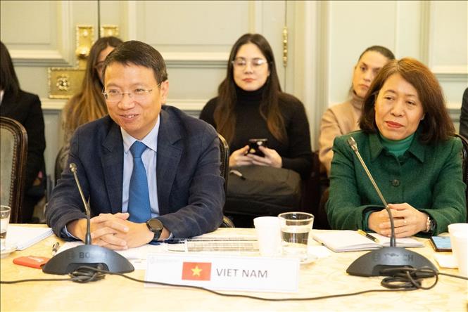Director-General of the Multilateral Trade Policy Department under the Ministry of Industry and Trade and Vietnamese Ambassador to Argentina Ngo Minh Nguyet. VNA Photo: Thanh Tùng