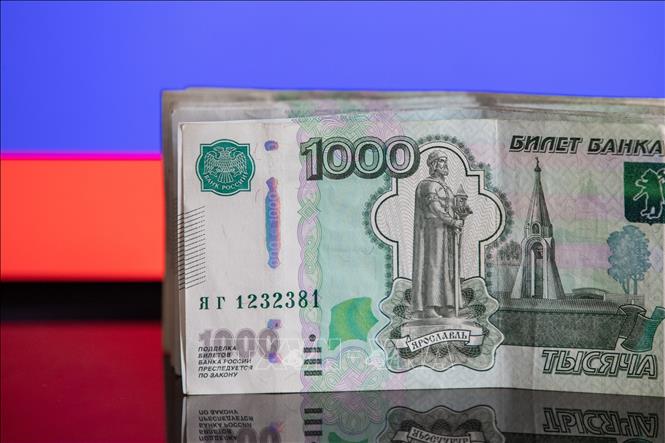 Đồng ruble tại thủ đô Moskva, Nga. Ảnh: THX/TTXVN phát