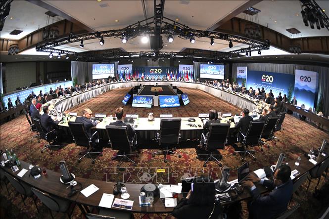 Hội nghị Bộ trưởng Tài chính và Thống đốc Ngân hàng Trung ương G20 ở Asheville, bang North Carolina, Mỹ ngày 1/9/2026. Ảnh: AA/TTXVN phát