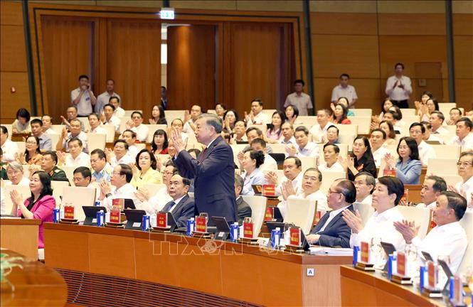 Tổng Bí thư, Chủ tịch nước Tô Lâm dự và phát biểu chỉ đạo hội nghị. Ảnh: Phương Hoa - TTXVN
