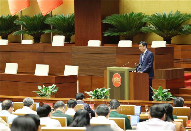 Đồng chí Nguyễn Duy Ngọc, Ủy viên Bộ Chính trị, Bí thư Trung ương Đảng,Trưởng ban Tổ chức Trung ương quán triệt Chuyên đề “Những nội dung trọng tâm, cốt lõi Nghị quyết của Bộ Chính trị về phát huy tính tiên phong, gương mẫu, tinh thần đổi mới, dám nghĩ, dám làm, dám chịu trách nhiệm của đội ngũ cán bộ, đảng viên trong kỷ nguyên mới”. Ảnh: Phương Hoa - TTXVN
