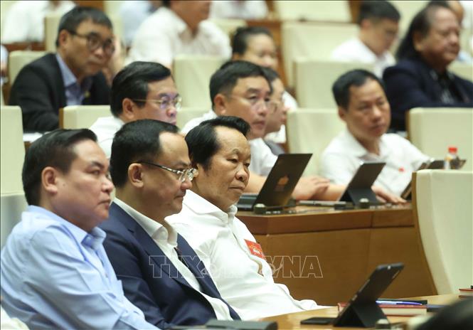 Các đại biểu tham dự hội nghị tại phòng họp Diên Hồng, Nhà Quốc hội, Hà Nội. Ảnh: Thống Nhất – TTXVN