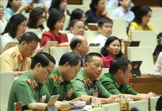Các đại biểu tham dự hội nghị tại phòng họp Diên Hồng, Nhà Quốc hội, Hà Nội. Ảnh: Thống Nhất – TTXVN
