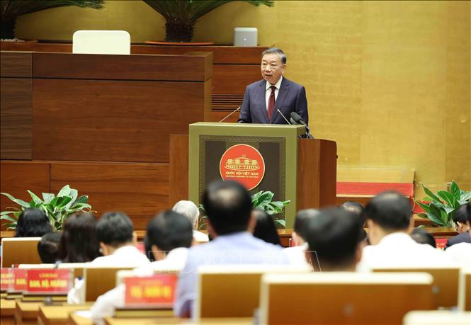 Tổng Bí thư, Chủ tịch nước Tô Lâm phát biểu chỉ đạo hội nghị. Ảnh: Phương Hoa - TTXVN