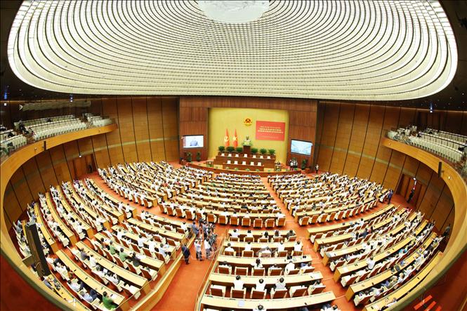 Toàn cảnh hội nghị tại phòng họp Diên Hồng, Nhà Quốc hội, Hà Nội. Ảnh: Phương Hoa - TTXVN