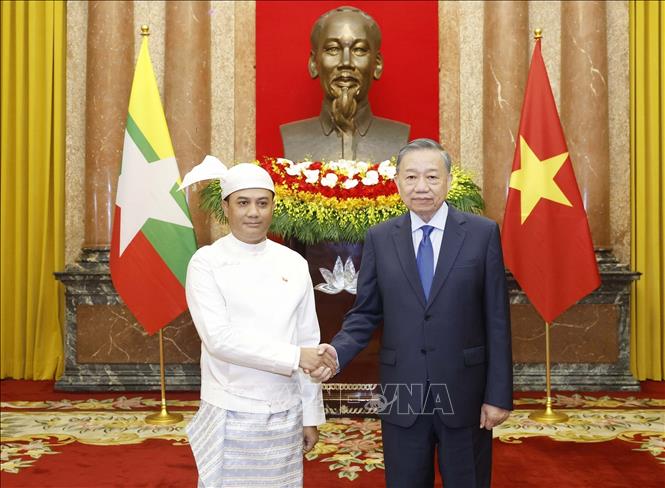  Tổng Bí thư, Chủ tịch nước Tô Lâm tiếp Đại sứ Cộng hòa Liên bang Myanmar Wai Linn (7/2026). Ảnh: Thống Nhất – TTXVN