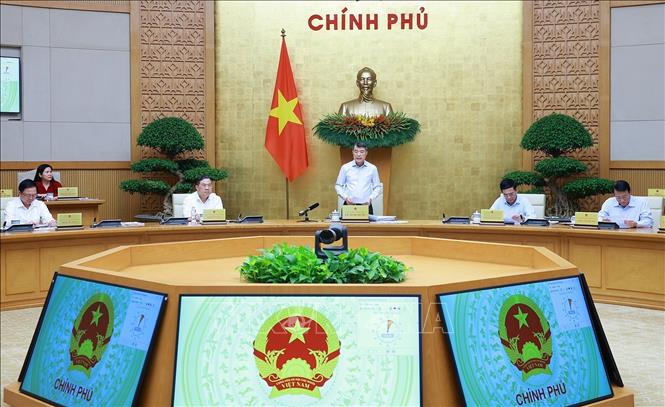 Thủ tướng Lê Minh Hưng chủ trì Phiên họp Chính phủ thường kỳ tháng 8 năm 2026. Ảnh: Dương Giang – TTXVN
