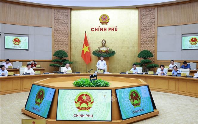 Thủ tướng Lê Minh Hưng chủ trì Phiên họp Chính phủ thường kỳ tháng 8 năm 2026. Ảnh: Dương Giang – TTXVN
