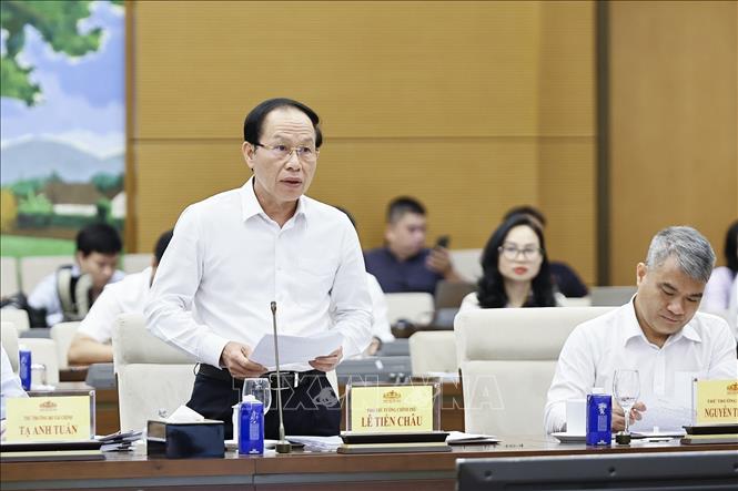 Phó Thủ tướng Chính phủ Lê Tiến Châu phát biểu. Ảnh: Doãn Tấn - TTXVN