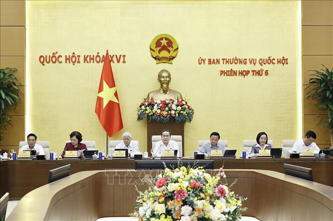 Chủ tịch Quốc hội Trần Thanh Mẫn phát biểu. Ảnh: Doãn Tấn - TTXVN