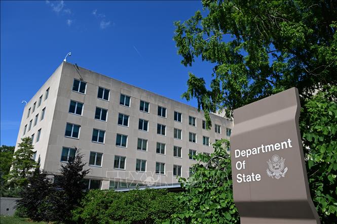 Tòa nhà Bộ Ngoại giao Mỹ tại Washington, D.C. Ảnh: THX/TTXVN phát