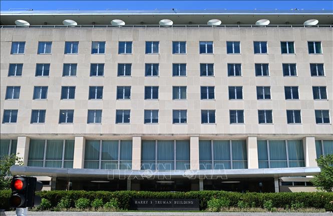 Tòa nhà Bộ Ngoại giao Mỹ tại Washington, D.C. Ảnh: THX/TTXVN phát