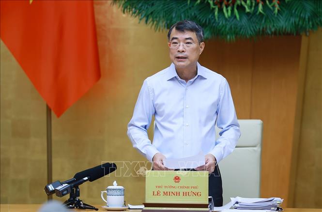 Thủ tướng Lê Minh Hưng kết luận Phiên họp Chính phủ thường kỳ tháng 8 năm 2026. Ảnh: Dương Giang – TTXVN
