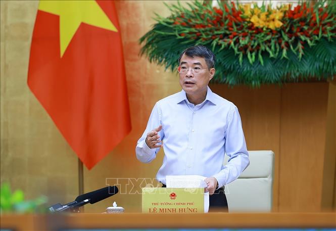 Thủ tướng Lê Minh Hưng kết luận Phiên họp Chính phủ thường kỳ tháng 8 năm 2026. Ảnh: Dương Giang – TTXVN
