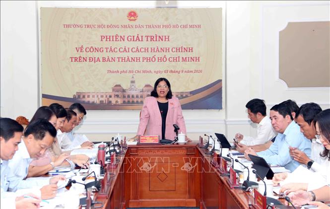 Quang cảnh Phiên giải trình. Ảnh: Xuân Khu-TTXVN