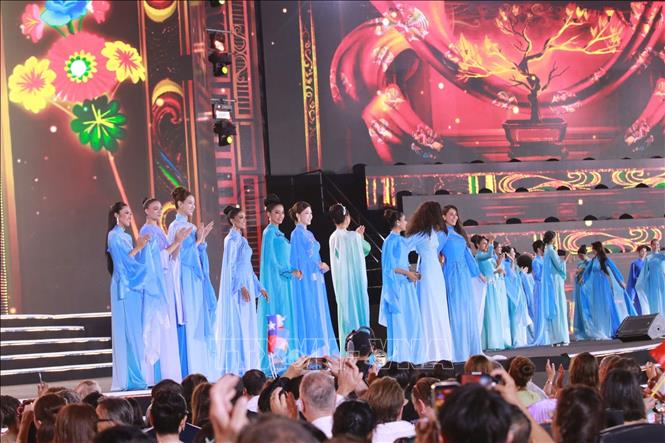 Đại diện Việt Nam - Hoa hậu Lê Nguyễn Bảo Ngọc lọt Top 40 chung cuộc Miss World 2026 nhờ chiến thắng phần thi Top Model khu vực châu Á - châu Đại Dương. Ảnh Đặng Tuấn - TTXVN