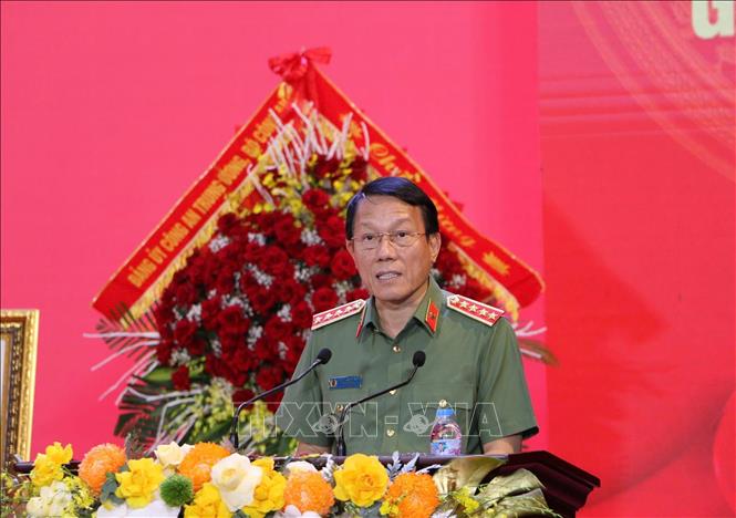 Đại tướng Lương Tam Quang, Bộ trưởng Bộ Công an phát biểu. Ảnh Nguyễn Nam - TTXVN