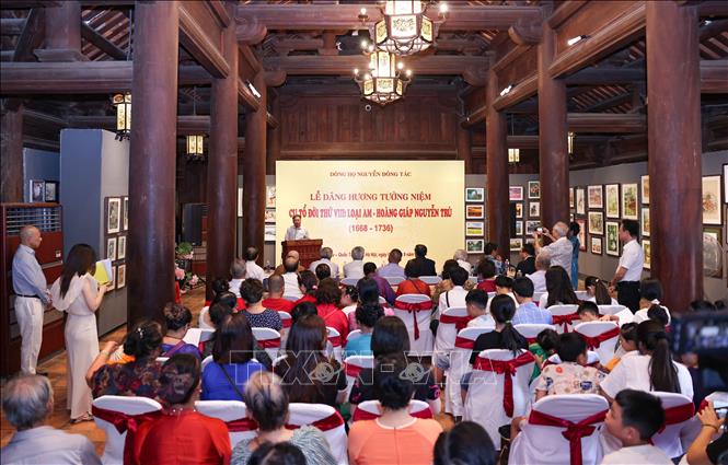 Dòng họ Nguyễn Đông Tác (Hà Nội) tiếp nối và lan tỏa truyền thống hiếu học, góp phần xây dựng xã hội học tập. Ảnh: Thanh Tùng - TTXVN 