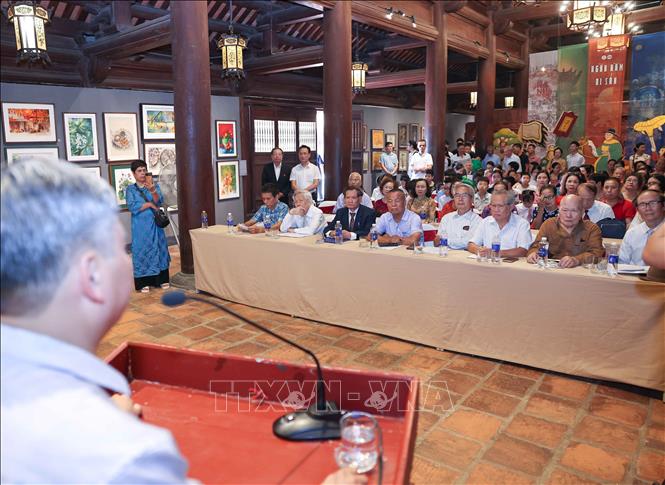 Mỗi gia đình, dòng họ được xem như một mô hình khuyến học, khuyến tài góp phần xây dựng xã hội học tập. Ảnh: Thanh Tùng - TTXVN 