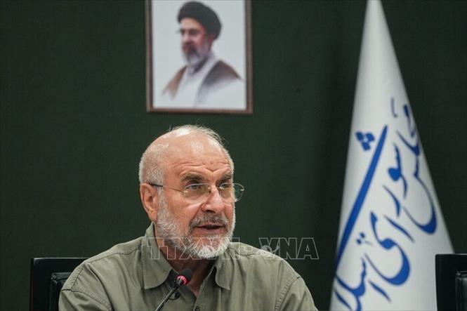 Chủ tịch Quốc hội Iran Mohammad Bagher Ghalibaf. Ảnh: IRNA/TTXVN phát