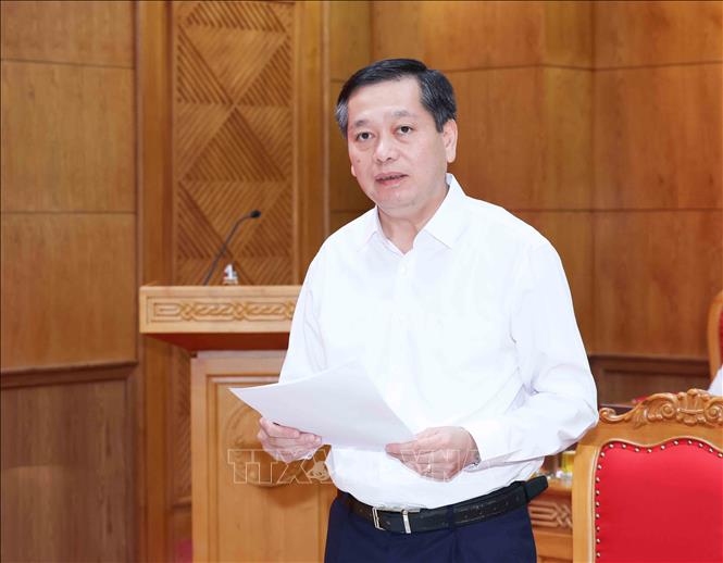 Đồng chí Nguyễn Long Hải, Uỷ viên Trung ương Đảng, Phó Bí thư Thường trực Đảng uỷ các cơ quan Đảng Trung ương phát biểu tại hội nghị. Ảnh: Phương Hoa - TTXVN