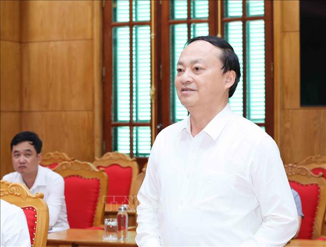 Đồng chí Đỗ Tiến Sỹ, Uỷ viên Trung ương Đảng, Ủy viên Ban Thường vụ Đảng ủy các cơ quan Đảng Trung ương, Bí thư Đảng uỷ, Tổng Giám đốc Đài Tiếng nói Việt Nam phát biểu tại hội nghị. Ảnh: Phương Hoa - TTXVN