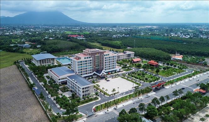Trường Văn hóa Công an nhân dân IV tại Tây Ninh, nơi 95 học sinh khóa học đầu tiên sẽ tự tin bước vào năm học mới, từng bước làm quen với môi trường nội trú. Ảnh: Giang Phương - TTXVN