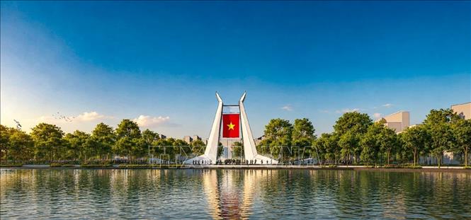 Phương án quy hoạch Quảng trường Đông Kinh Nghĩa Thục - Quảng trường Hòa Bình. Ảnh: TTXVN phát