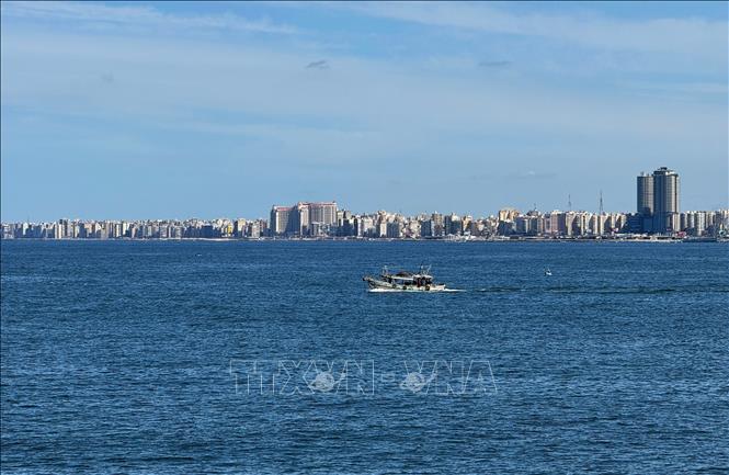 Quang cảnh Địa Trung Hải tại Alexandria, Ai Cập. Ảnh: THX/TTXVN phát