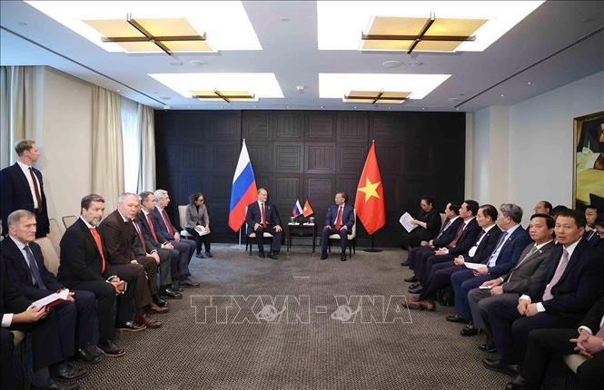 Tổng Bí thư, Chủ tịch nước Tô Lâm tiếp Chủ tịch Đảng Cộng sản Liên bang Nga Gennady Zyuganov. Ảnh: Thống Nhất – TTXVN