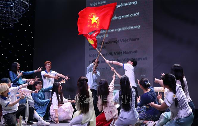  Tiết mục văn nghệ tham gia dự thi chương trình Giao lưu tiếng Việt của các thanh niên, sinh viên kiều bào (Huế, 7/2026). Ảnh: Văn Dũng-TTXVN
