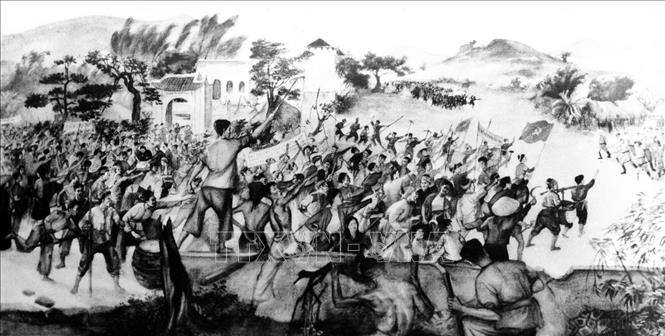 Phong trào đấu tranh cách mạng trong giai đoạn 1930 - 1931, đỉnh cao là Xô viết Nghệ - Tĩnh đã bùng nổ do Mặt trận Dân tộc thống nhất, tiền thân của Mặt trận Tổ quốc Việt Nam phát động, là cuộc tổng diễn tập đầu tiên của cách mạng Việt Nam do Đảng của giai cấp công nhân lãnh đạo, trở thành mốc son chói lọi trong lịch sử cách mạng Việt Nam. Ảnh: Tư liệu TTXVN