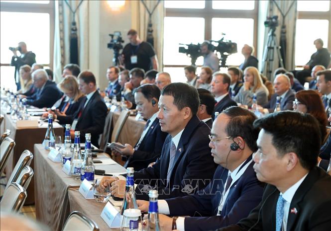 Các đại biểu tham dự Diễn đàn Khoa học và Công nghệ Việt  Nam - Liên bang Nga. Ảnh: Thống Nhất – TTXVN