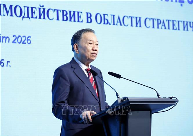 Tổng Bí thư, Chủ tịch nước Tô Lâm phát biểu. Ảnh: Thống Nhất – TTXVN