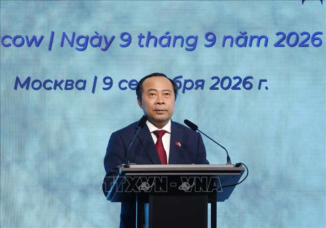 Bộ trưởng Bộ Khoa học và Công nghệ Vũ Hải Quân phát biểu. Ảnh: Thống Nhất – TTXVN