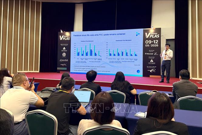 Hội thảo “Polymer giữa những biến động: Thích ứng với thị trường đang chuyển dịch năm 2026”. Ảnh: Mỹ Phương – TTXVN.