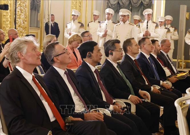 Các đại biểu tham dự Lễ trao Giải thưởng Hoà bình Lev Tolstoy năm 2026 cho Tổng Bí thư, Chủ tịch nước Tô Lâm. Ảnh: Thống Nhất – TTXVN