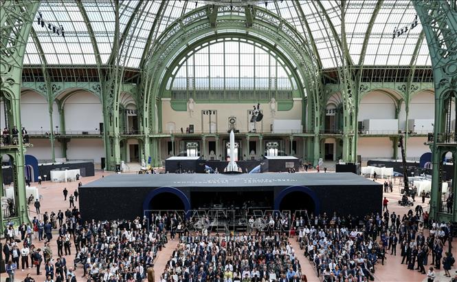 Quang cảnh Hội nghị Thượng đỉnh quốc tế về Không gian tại Paris, Pháp ngày 9/9/2026. Ảnh: THX/TTXVN phát