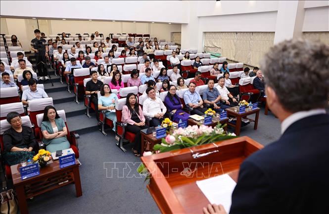 Đại biểu tham dự hội thảo. Ảnh: Thanh Tùng - TTXVN 