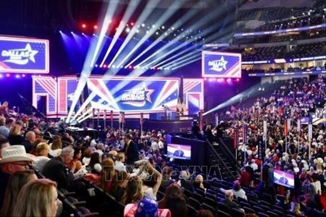 Đại hội giữa nhiệm kỳ của đảng Cộng hòa tại Dallas, bang Texas, Mỹ, sáng 10/9/2026. Ảnh: Kyodo/TTXVN phát