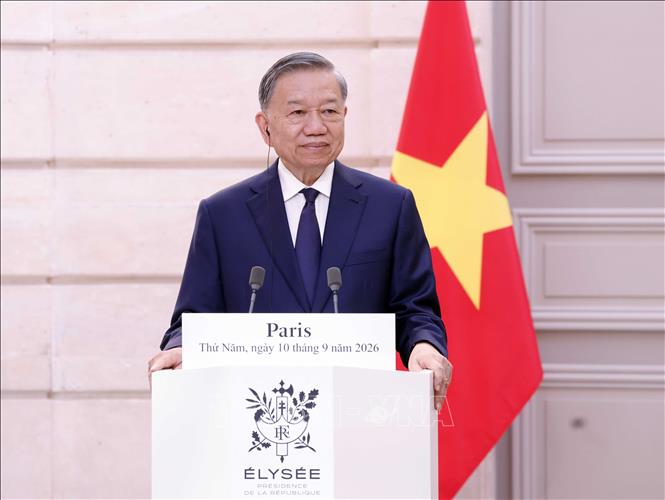 Tổng Bí thư, Chủ tịch nước Tô Lâm phát biểu tại cuộc gặp gỡ báo chí. Ảnh: Thống Nhất – TTXVN