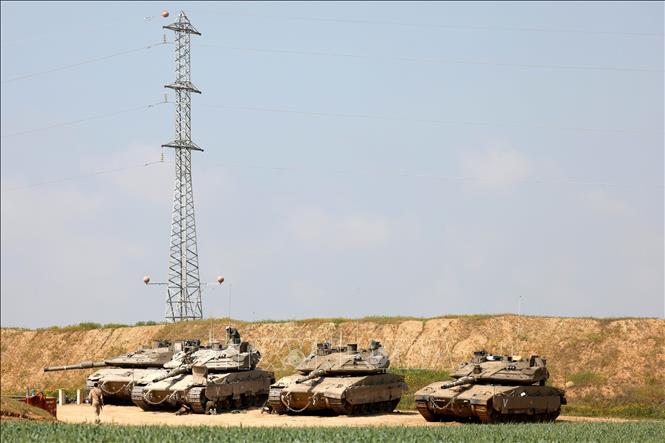 (Tư liệu) Binh sĩ Israel được triển khai tại miền Nam nước này, gần biên giới với Dải Gaza. Ảnh: THX/TTXVN phát
