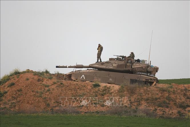 (Tư liệu) Binh sĩ Israel được triển khai tại miền Nam nước này, gần biên giới với Dải Gaza. Ảnh: THX/TTXVN phát