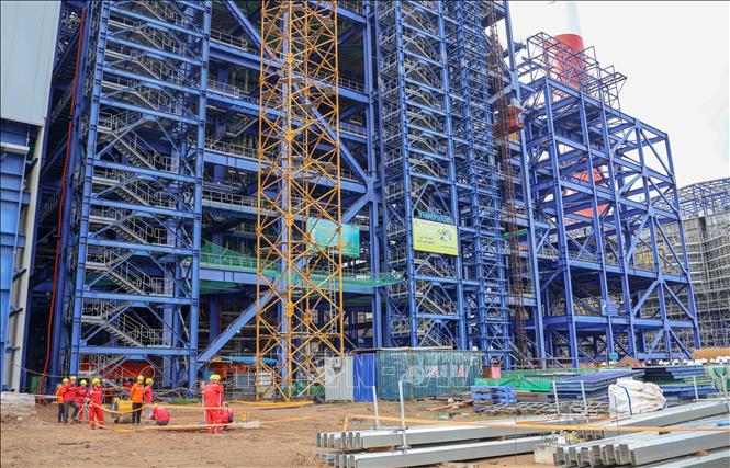 Dự án Nhà máy Nhiệt điện Long Phú 1 do Tập đoàn Công nghiệp - Năng lượng quốc gia Việt Nam (PVN) làm chủ đầu tư. Ảnh: Thanh Liêm - TTXVN