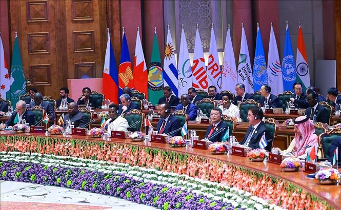 Prime Minister Le Minh Hung attends the session of the 18th BRICS Summit on “Resilience, Innovation, Cooperation and Sustainable Development: Shaping the Future of Inclusive Global Growth.” VNA Photo: Dương Giang