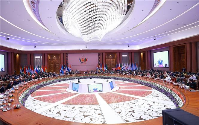 The session of the 18th BRICS Summit on “Resilience, Innovation, Cooperation and Sustainable Development: Shaping the Future of Inclusive Global Growth.” VNA Photo: Dương Giang