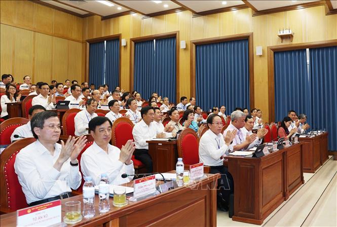 Các đại biểu và học viên tham dự Chương trình bồi dưỡng, cập nhật kiến thức đối với Ủy viên Ban Chấp hành Trung ương Đảng khóa XIV (Lớp thứ hai). Ảnh: Thống Nhất – TTXVN
