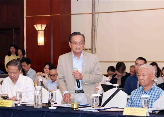 Tiến sĩ Trần Du Lịch, Đại biểu Quốc hội khóa XIII, chuyên gia kinh tế, góp ý Dự án Luật Đất đai (sửa đổi). Ảnh: Xuân Khu-TTXVN